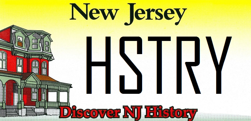Discover NJ History License Plate